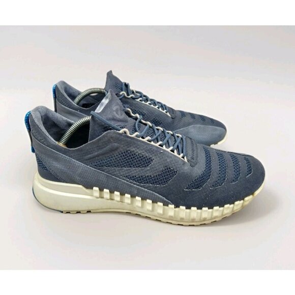 Ecco Men's 9.5 Zipflex Breathru Hydromax Magnet Blue Sneaker 43 - Picture 1 of 10